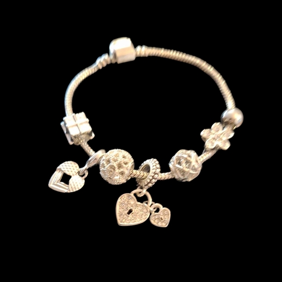 Jewelry - Elegant Silver Charm Bracelet